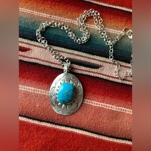 Sterling,turquoise necklace